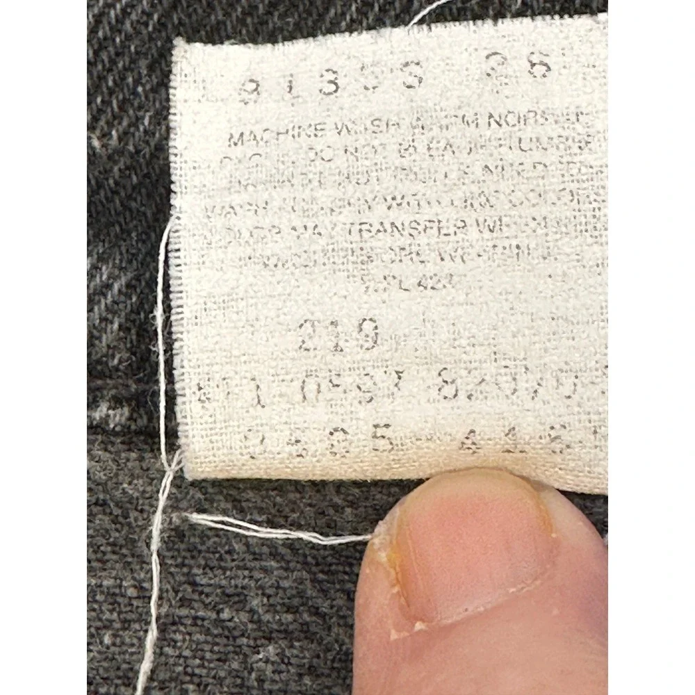 Vintage Levis 505 Orange Tab Jeans Mens 38x30 Faded Black Straight Leg Denim